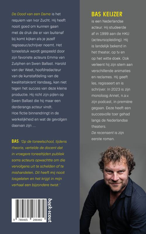 Achterkant van De recensent