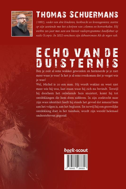 Achterkant van Echo van de duisternis
