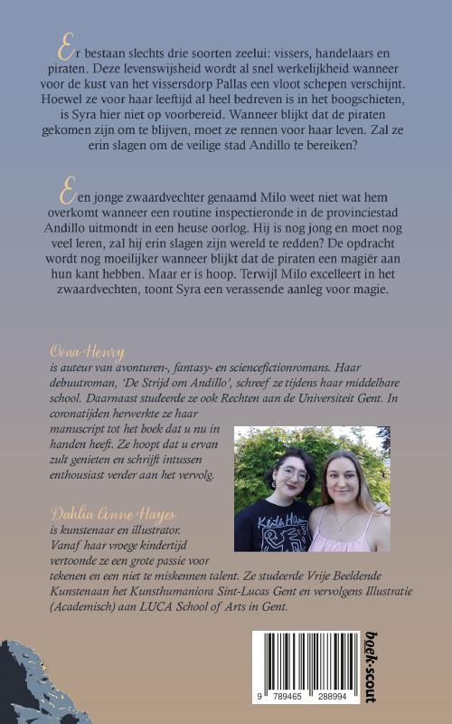 Achterkant van De Strijd om Andillo