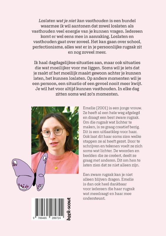 Achterkant van Loslaten wat je niet kan vasthouden