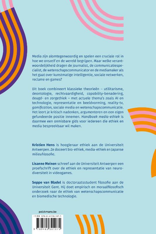 Achterkant van Handboek media-ethiek