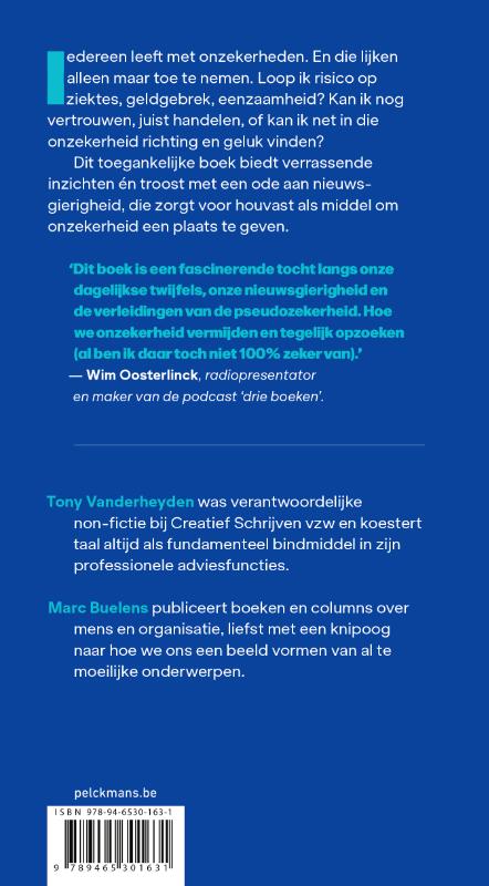 Achterkant van Nooit meer zeker?