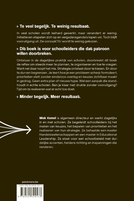 Achterkant van Van visie naar kwaliteit