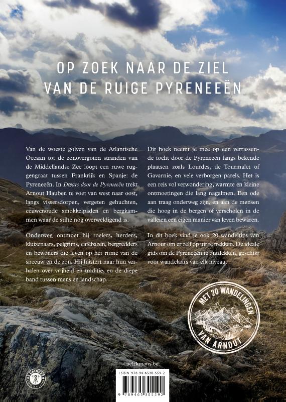 Achterkant van Dwars door de Pyreneeën