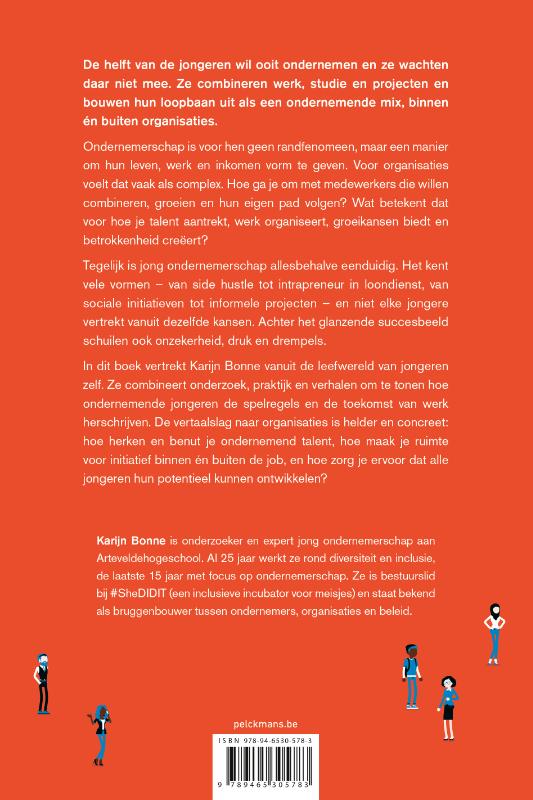 Achterkant van Jong ondernemerschap