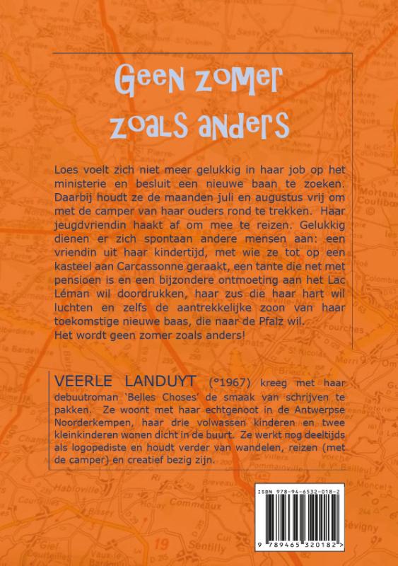 Achterkant van Geen zomer zoals anders