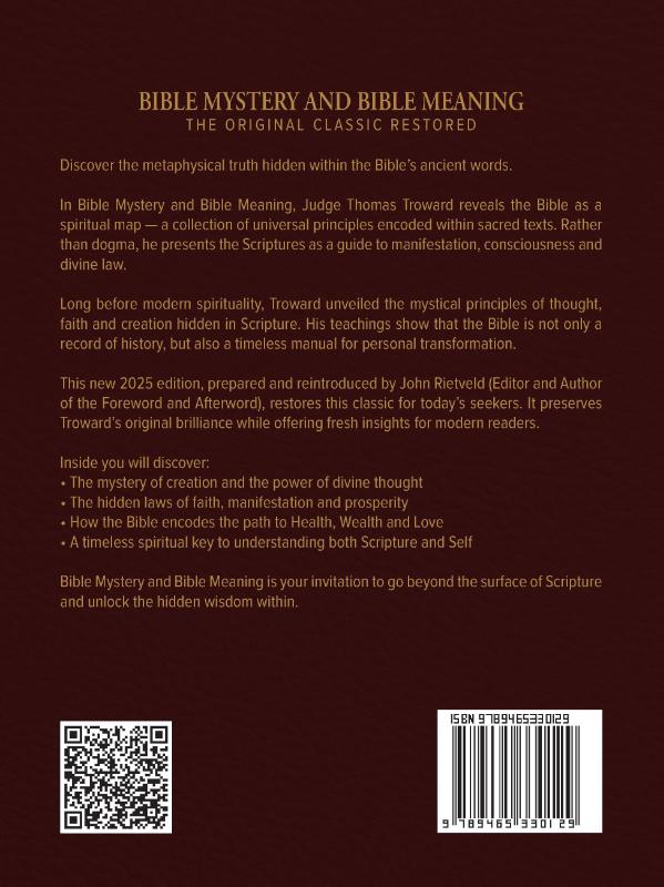 Achterkant van BIBLE MYSTERY AND BIBLE MEANING