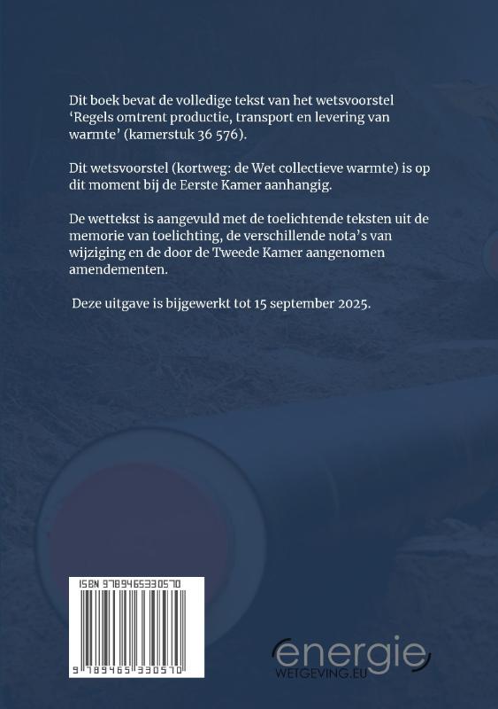 Achterkant van Wet collectieve warmte 2025