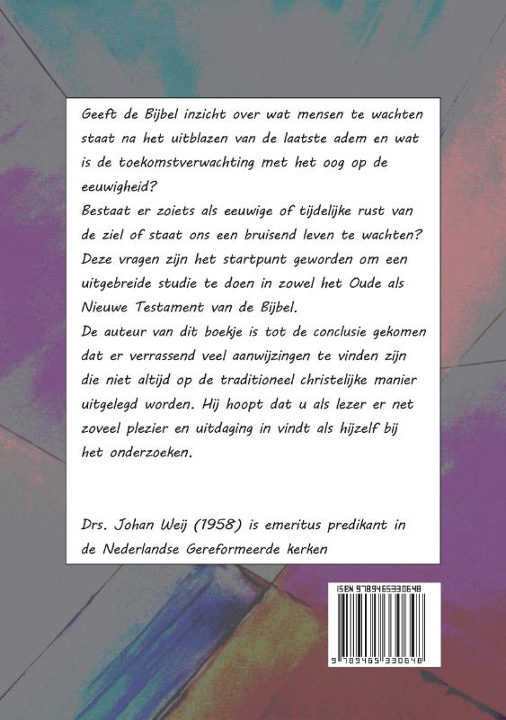 Achterkant van bruisend leven in Eeuwige rust