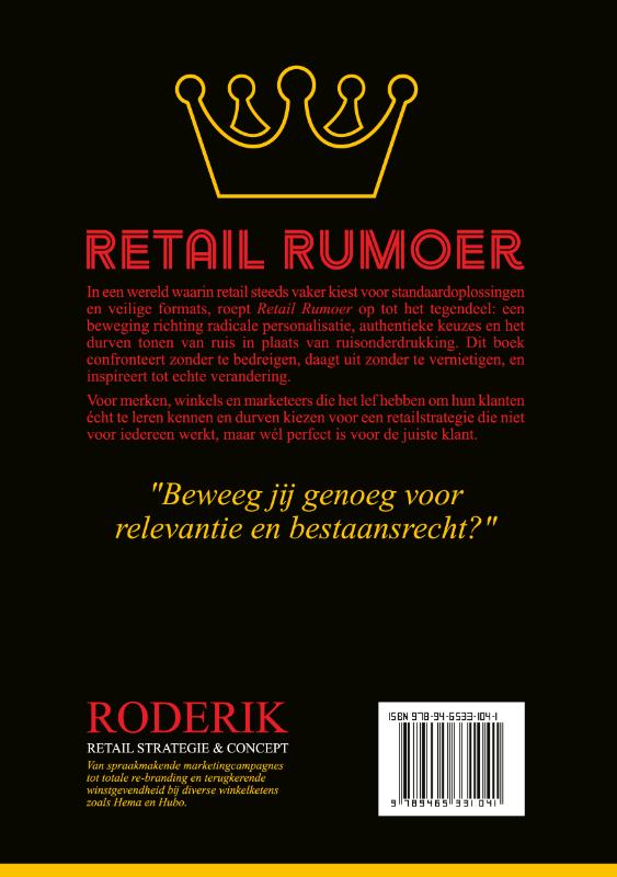 Achterkant van Retail rumoer