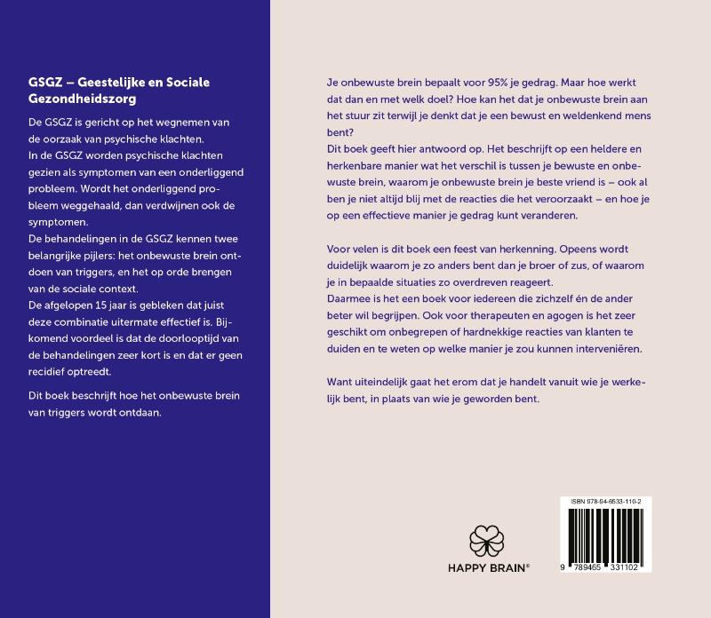 Achterkant van Onbewust weet je alles nog