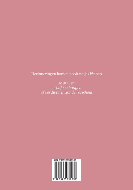 Achterkant van Nooit meer schrijven