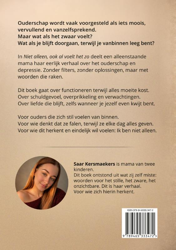 Achterkant van Niet alleen
