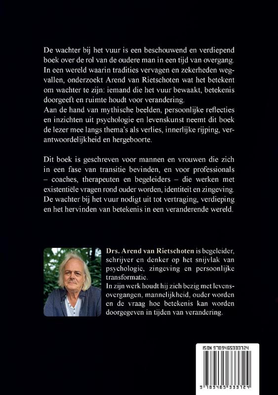 Achterkant van De wachter bij het vuur