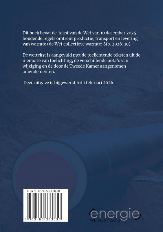 Achterkant van Wet collectieve warmte