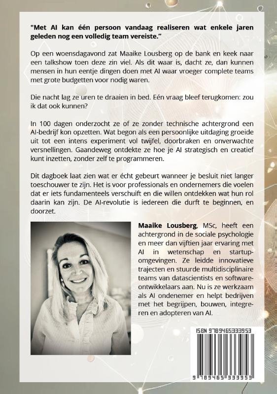 Achterkant van Het dagboek van een AI-Solopreneur