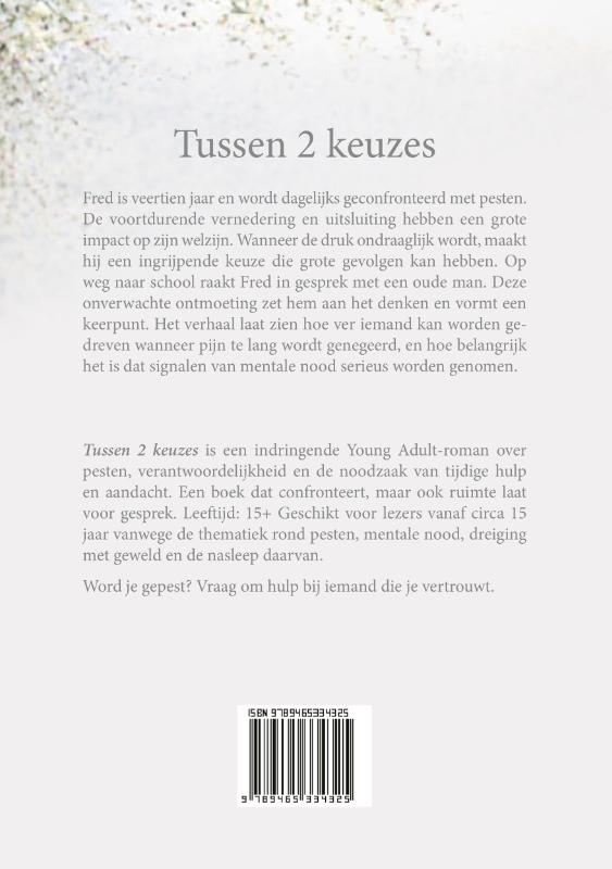 Achterkant van Tussen 2 keuzes