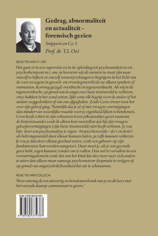 Achterkant van Gedrag, abnormaliteit en actualiteit - forensisch gezien