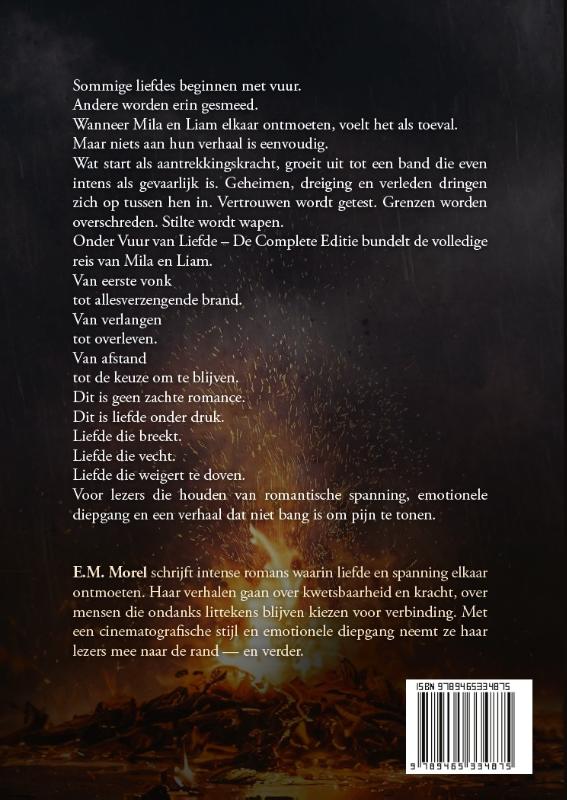 Achterkant van Onder Vuur van Liefde
