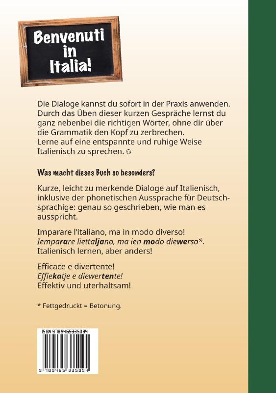 Achterkant van Benvenuti in Italia - Italienisch lernen im Urlaub