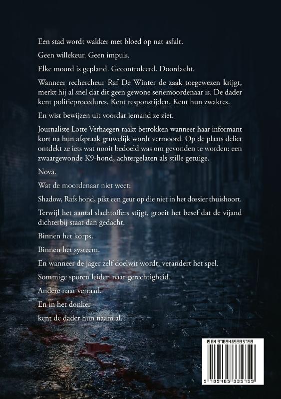 Achterkant van Sporen in het Donker