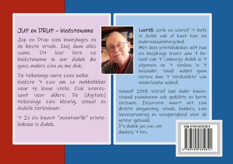 Achterkant van JUP en DRUP- bieëstename
