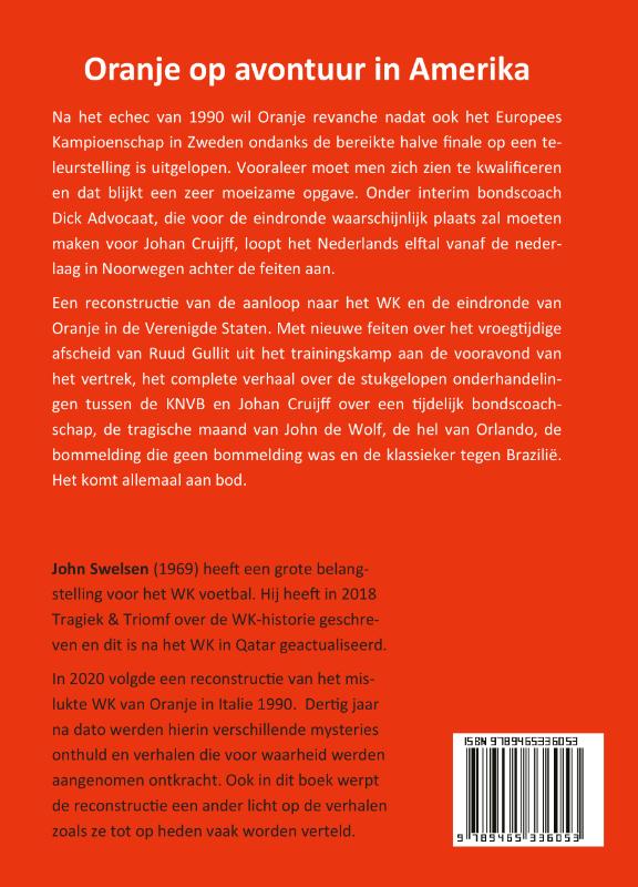 Achterkant van Oranje op avontuur in Amerika