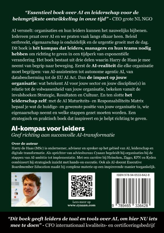Achterkant van AI-kompas voor leiders