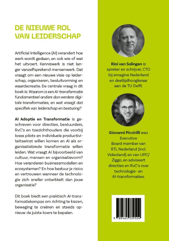 Achterkant van AI Adoptie en Transformatie