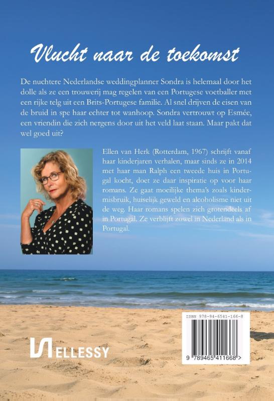 Achterkant van Vlucht naar de toekomst
