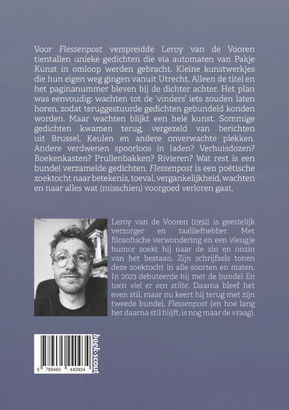 Achterkant van Flessenpost