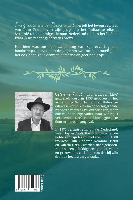 Achterkant van Emigreren naar Nederland
