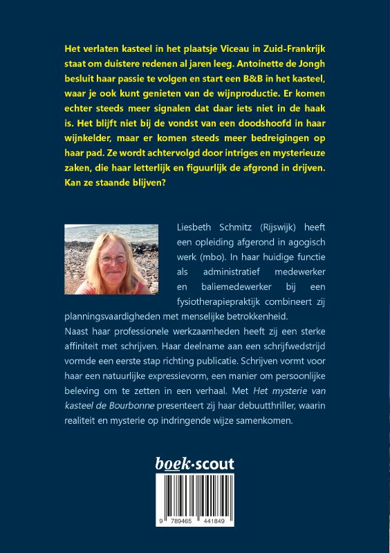 Achterkant van Het mysterie van kasteel de Bourbonne