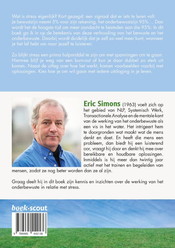 Achterkant van Gelukkig heb ik stress