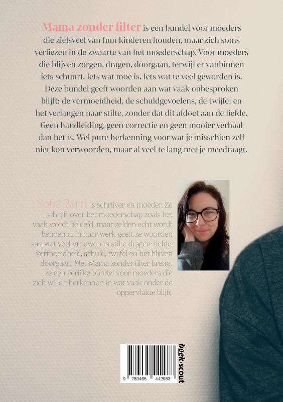 Achterkant van Mama zonder filter
