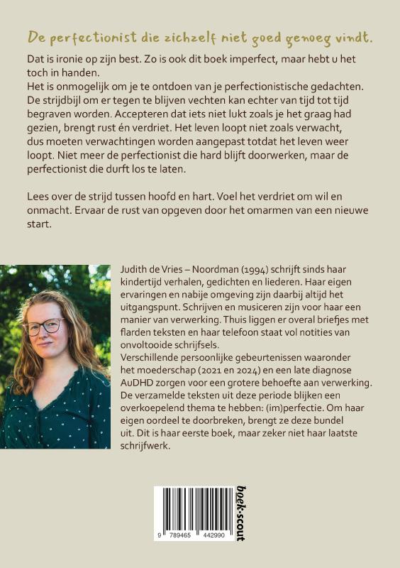 Achterkant van Tranen op papier
