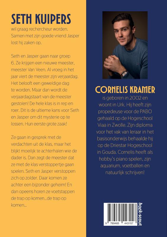 Achterkant van De klas van Seth Kuipers