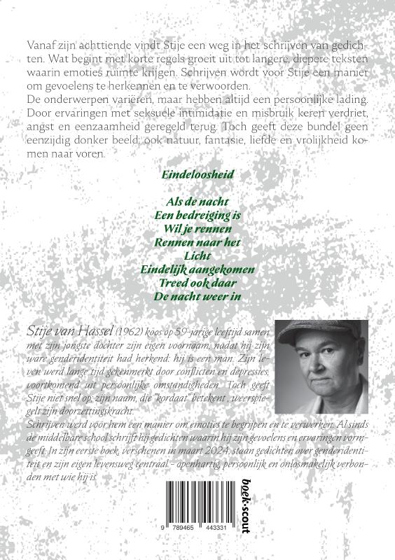 Achterkant van Met mijn ogen op ver zicht zie ik mijn levensgedicht