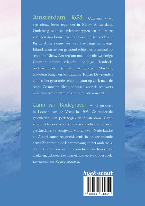 Achterkant van De zeerovers van Nieuw Amsterdam