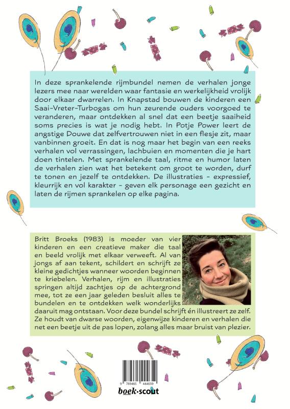 Achterkant van Rumoerige rijmen