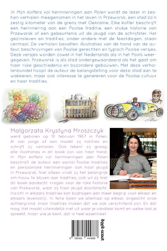Achterkant van Mijn koffers vol herinneringen aan Polen