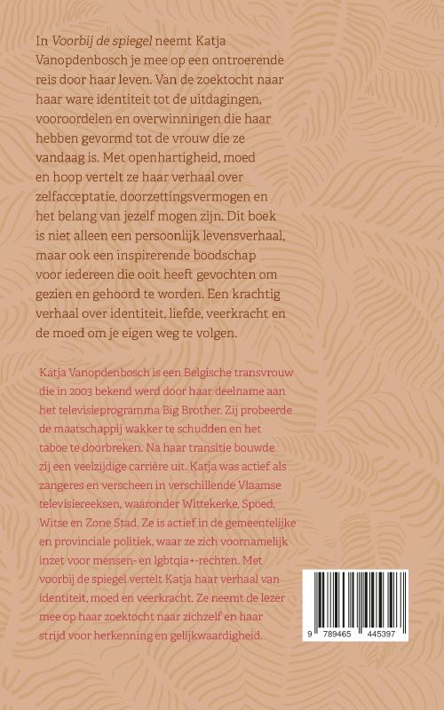 Achterkant van Voorbij de spiegel
