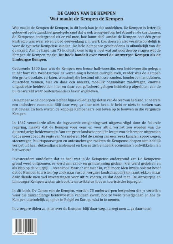 Achterkant van De Canon van de Kempen
