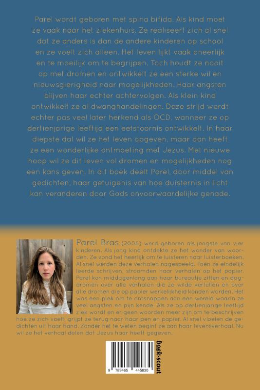 Achterkant van De parel in mij