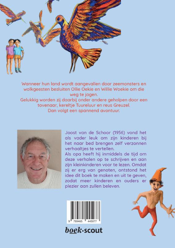Achterkant van De avonturen van Ollie Oekie en Willie Woekie