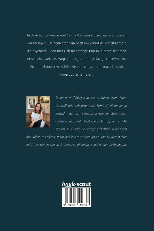 Achterkant van Weg door mijn breinpijn