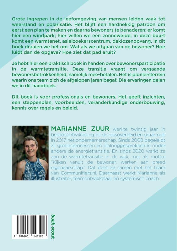 Achterkant van Handboek bewonersparticipatie in de warmtetransitie