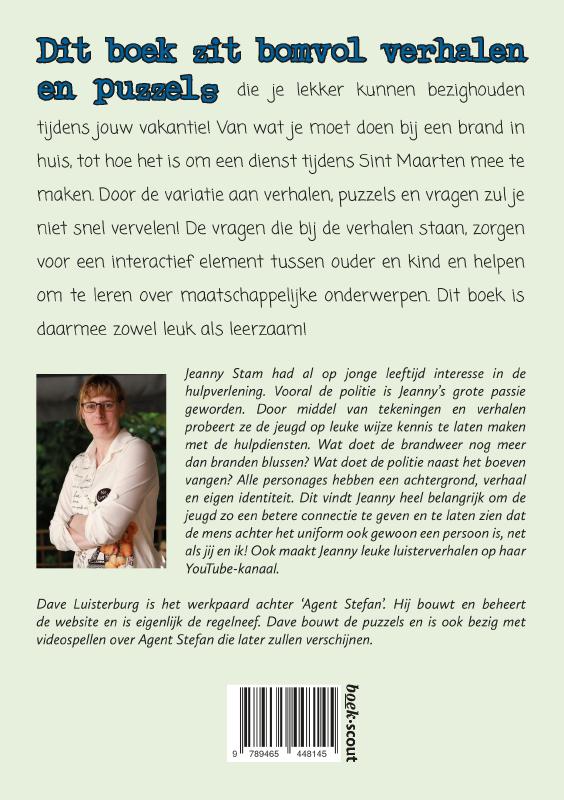 Achterkant van Agent Stefan