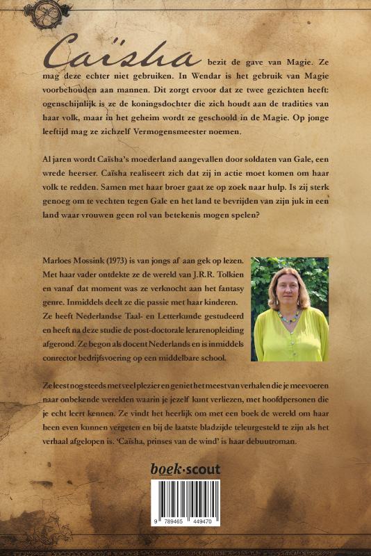 Achterkant van Caïsha, prinses van de wind