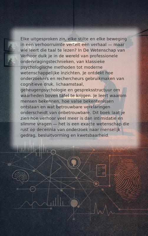 Achterkant van De Wetenschap van Verhoor